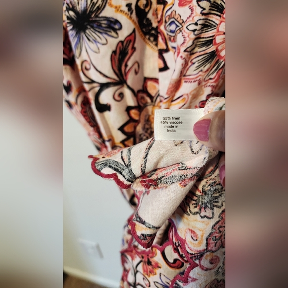 NWT Lane Bryant Floral Dress size 16 Pink and Blacl - Picture 7 of 7